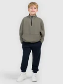 Spodnie i spodenki dla chłopców - 4F Spodnie dresowe joggery chłopięce - granatowe 164 (13-14 lat) - miniaturka - grafika 1