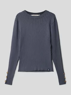 Swetry dla dziewczynek - Sweter z dzianiny z mieszanki wiskozy z okrągłym dekoltem - grafika 1