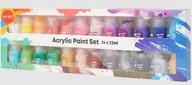 Farby i media malarskie - Mega Zestaw Farb Akrylowych Firmy Avec 24 X 22 Ml - miniaturka - grafika 1