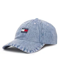 Czapki damskie - Czapka z daszkiem Tommy Jeans Heritage AW0AW17643 Fioletowy - miniaturka - grafika 1