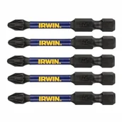 Bity - Irwin Grot, Bit, Końcówka Impact Pro Pz2 57Mm 5 Szt. I-IW6061404 5054905252410 - miniaturka - grafika 1