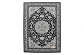 Dywany - DYWAN AGNELLA ISFAHAN HATHOR 160x240 GRANAT/CZARNY 100% WEŁNA - miniaturka - grafika 1