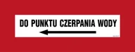 Systemy ekspozycyjne i znaki informacyjne - BC120 DO PUNKTU CZERPANIA WODY W LEWO, KS - FOLIA PODŁOGOWA FOTOLUMINESCENCYJNA; (360X140MM) - miniaturka - grafika 1