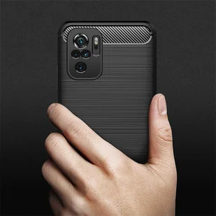 Etui Carbon Case do Xiaomi Redmi Note 10 / 10S czarny - Etui i futerały do telefonów - miniaturka - grafika 7