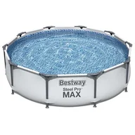 Baseny ogrodowe - Bestway Basen Max Pro stelażowy owalny 305x76cm 981797 - miniaturka - grafika 1