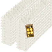 Zwalczanie i odstraszanie szkodników - Plastikowe kolce Tosta przeciw ptakom 4,5 x 50 cm białe 20 szt. - miniaturka - grafika 1