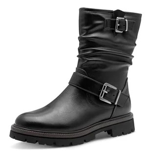 Marco Tozzi Damskie 2-25431-45 modne kozaki, czarne, 38 EU, czarny, 38 EU - Kozaki damskie - miniaturka - grafika 1