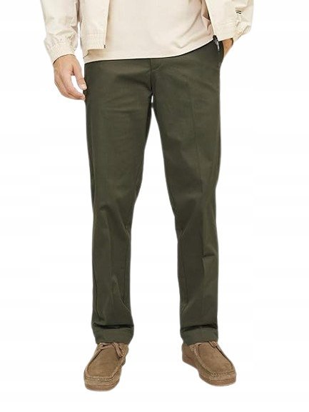 JACK & JONES SPODNIE MĘSKIE CHINOS W KOLORZE ZIELONYM 31/32 J7A