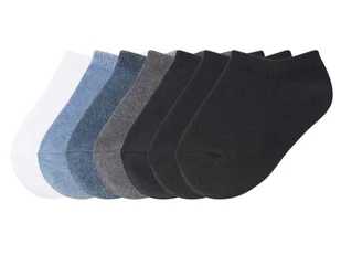 lupilu® Stopki dziecięce z biobawełną, 7 par (biały/niebieski/szary/czarny, 23-26) - Skarpetki dla dzieci - miniaturka - grafika 1