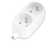 Wtyczki i adaptery - Gniazdo GN-270 2 gniazda z uziemieniem. (1LM) - miniaturka - grafika 1