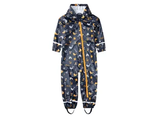 lupilu® Kombinezon przeciwdeszczowy niemowlęcy / chłopięcy, z kapturem (Granatowy, wzorzysty, 86/92) - Kombinezony dla dzieci - miniaturka - grafika 1