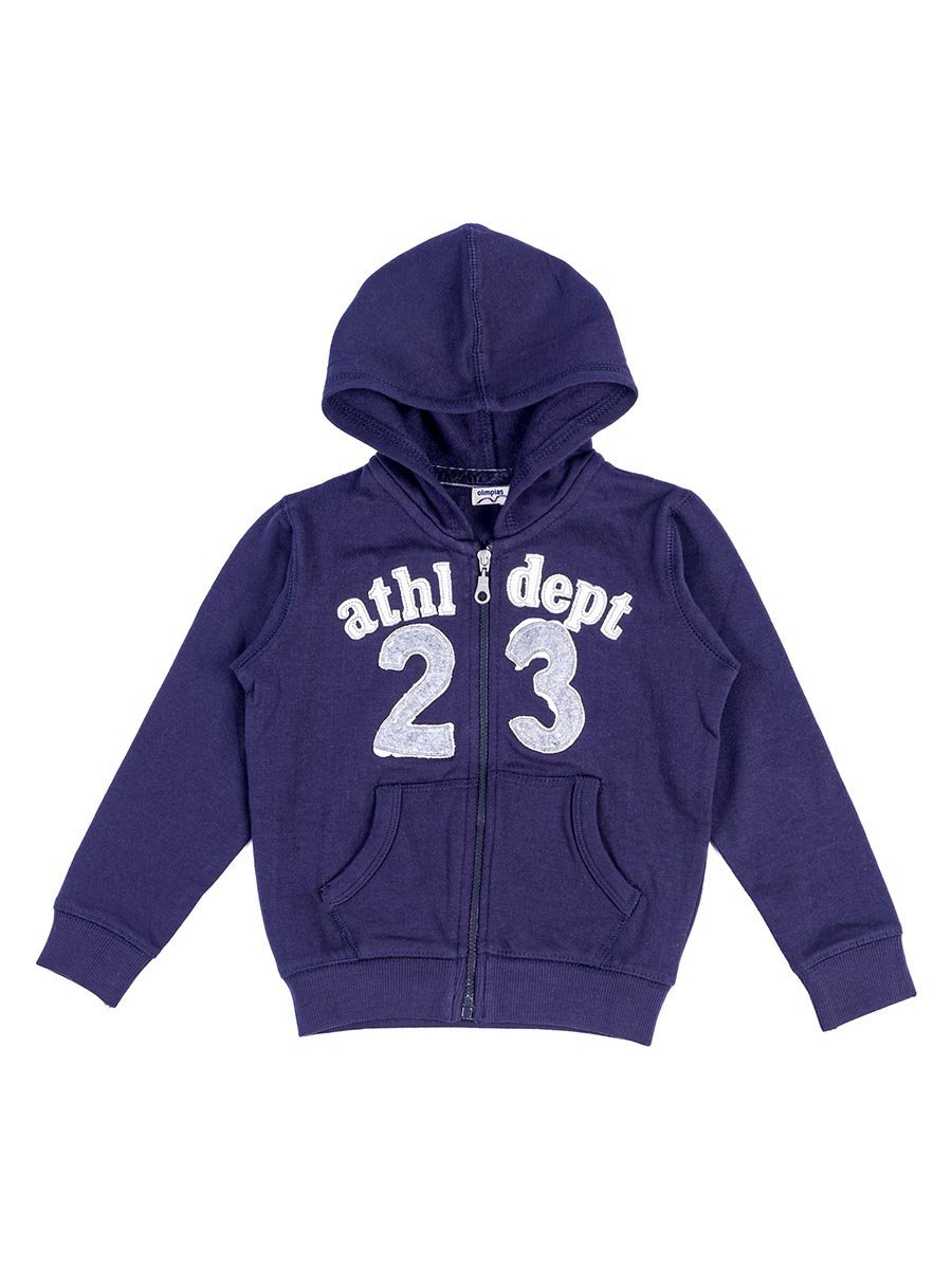 Chłopięca bluza z kapturem granatowa Olimpias r.92