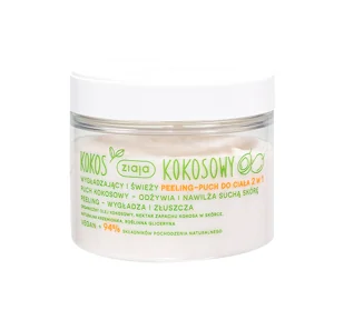 ZIAJA KOKOS KOKOSOWY PEELING-PUCH DO CIAŁA 2W1 270ML - Peelingi do ciała - miniaturka - grafika 1