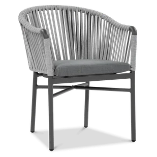 Krzesło ogrodowe Callas Light Grey - Fotele i krzesła ogrodowe - miniaturka - grafika 1