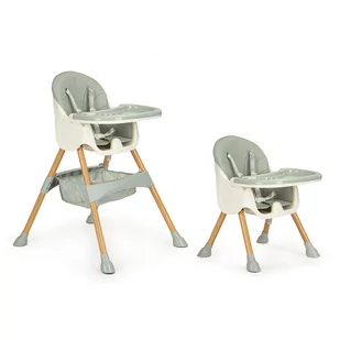 Ecotoys Fotelik krzesełko do karmienia dzieci wysokie 2w1 1753 - Krzesełka do karmienia - miniaturka - grafika 1