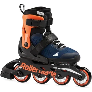 Rolki Rollerblade Microblade Midnight Blue / Warm Orange 2021 - Rolki - miniaturka - grafika 1