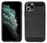 Etui i futerały do telefonów - cofi1453® Etui silikonowe Carbon kompatybilne z iPhone 11 Pro Max Etui TPU Miękkie etui na telefon komórkowy Pokrowiec ochronny Czarny - miniaturka - grafika 1