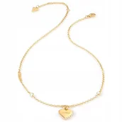 Naszyjniki - Naszyjnik GUESS serce napis z cyrkoniami - miniaturka - grafika 1