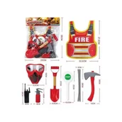 Stroje karnawałowe - Zestaw strażaka z kamizelką - miniaturka - grafika 1