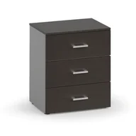 Szafki biurowe - Komoda biurowa do biurek ergonomicznych PRIMO, 740 x 420 x 600 mm, szara / wenge - miniaturka - grafika 1