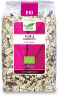 Płatki śniadaniowe i musli - Bio Planet SERIA RÓŻOWA (płatki, otręby, musli) MUSLI OWOCOWE BIO 600 g - BIO - miniaturka - grafika 1