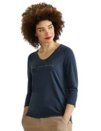 Koszulki i topy damskie - Street One T-shirt damski rękaw 3/4, Deep Blue, 44 - miniaturka - grafika 1