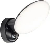 Lampy ogrodowe - Polux Kinkiet zewnętrzny LED z czujnikiem OLAF LED/10W/230V IP44 czarny - miniaturka - grafika 1