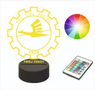 Lampy stojące - Lampka nocna na biurko STAL MIELEC imię - miniaturka - grafika 1