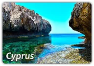 Magnesy - CYPR - Skały - Natura - Pejzaż - Magnes na lodówkę - miniaturka - grafika 1