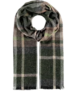 Szalik Męski szal Wełniany jedwab odcienie zielonego - Apaszki i szaliki męskie - miniaturka - grafika 1