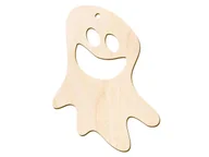 Ozdoby bożonarodzeniowe - PartyShow Zawieszka drewniana Duch - 8 cm - 1 szt. DHDU02 - miniaturka - grafika 1