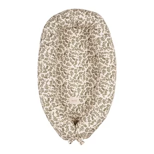 Zielony/kremowy kokon dla niemowląt Green Floral – Malomi Kids - Kokony niemowlęce - miniaturka - grafika 1