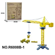 Samochody i pojazdy dla dzieci - ZESTAW DŹWIG BUDOWLANY  POJAZDY EKO - miniaturka - grafika 1