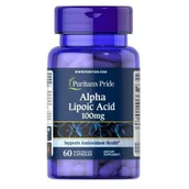 Witaminy i minerały - Puritan's Pride, Kwas Alfa Liponowy 100mg 60 Kaps. - miniaturka - grafika 1