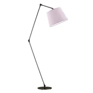 Lampy stojące - Lampa podłogowa LYSNE Manila, 60 W, E27, jasnofioletowa/czarna, 177x60 cm - miniaturka - grafika 1