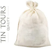 Opakowania i torebki na prezenty - KREMOWY WOREK Z JUTY 60x80 cm - miniaturka - grafika 1