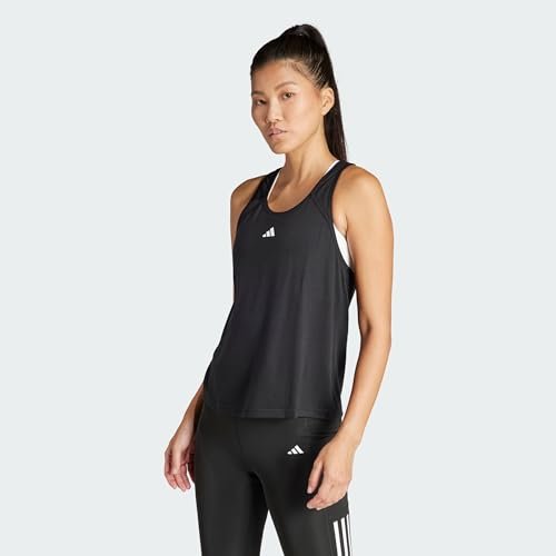 adidas Kobiety Train Essentials Minimal Branding Racerback Tank Top, BLACK, XXS