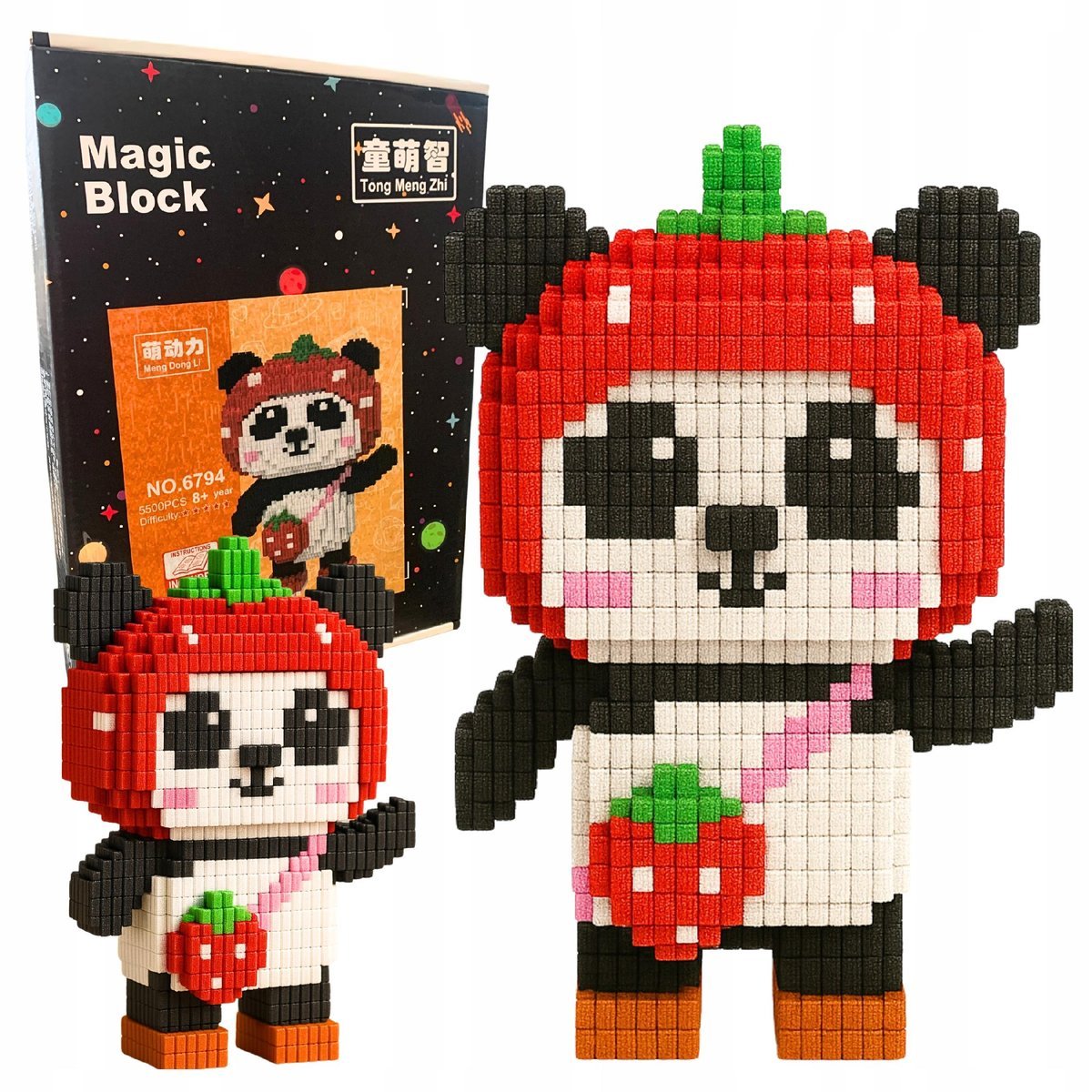 Zestaw Klocków Panda Klocki Konstrukcyjne Budowlane Panda Torebka 1800 el.