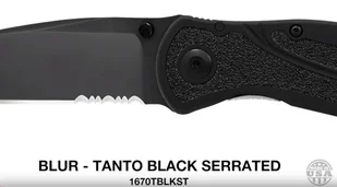 Nóż składany Kershaw Blur Tanto 1670TBLKST - Noże - miniaturka - grafika 5