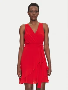 Morgan Sukienka koktajlowa 241-ROSVAL M Czerwony Regular Fit - Sukienki - miniaturka - grafika 1