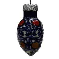 Bombki - Ceramiczna bombka szyszka Ceramika Bolesławiec - miniaturka - grafika 1