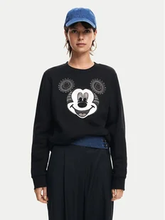 Desigual Bluza Mickey Yeah! 24WWSK10 Czarny Regular Fit - Bluzy damskie - miniaturka - grafika 1