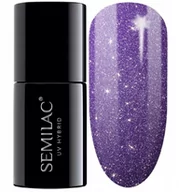 Lakiery hybrydowe - Semilac SEMILAC 329 BRAVE VIOLET Cat eye Lakier hybrydowy 5902751439915 - miniaturka - grafika 1