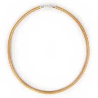 Naszyjniki - 7807-10 Naszyjnik Rzemień Skóra Naturalna + Srebro 925 - miniaturka - grafika 1