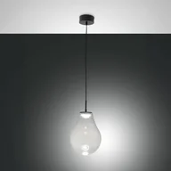 Lampy sufitowe - Fabas Luce Lampa wisząca Noa, możliwość ściemniania, przezroczysty / transparentny, salon / jadalnia, szkło, nowoczesny - miniaturka - grafika 1