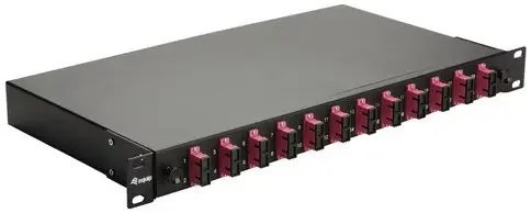 Equip Skrzynka światłowodowa 12-Port SC-Duplex OM4 1U kompletny czarny 337304