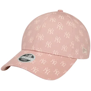 New Era Wmns Monogram 9FORTY New York Yankees Cap 60434993, Kobieta, Czapka z daszkiem, Różowy - Czapki damskie - miniaturka - grafika 1