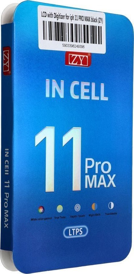 OEM Wyświetlacz do iPhone 11 Pro Max z ekranem dotykowym czarnym ZY-LTPS IC Transferable
