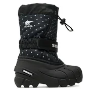 Buty dla dziewczynek - Śniegowce Sorel Flurry™ Print 2114092010 Czarny - miniaturka - grafika 1