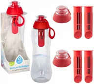 Butelki filtrujące - Butelka Filtrująca Dafi 0,5L + 5 Filtrów Makowa Czerwona - miniaturka - grafika 1